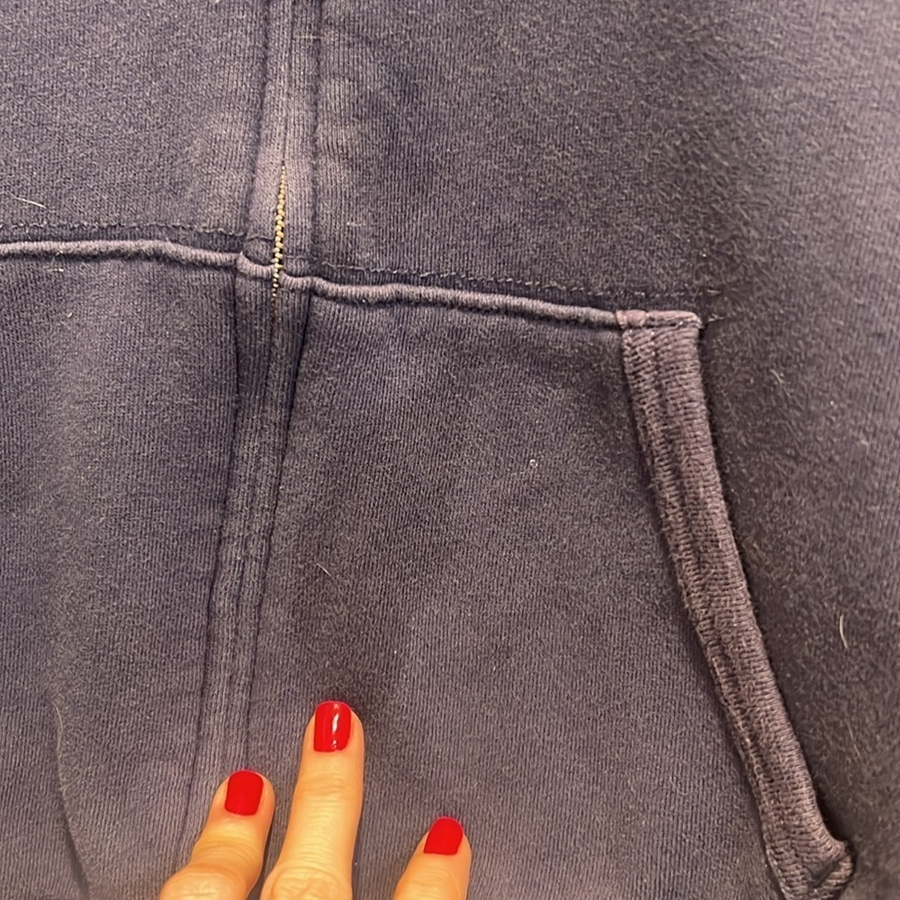 Polo Ralph Lauren navy blue zipper hoodie size XL (18-20). - Picture 8 of 9